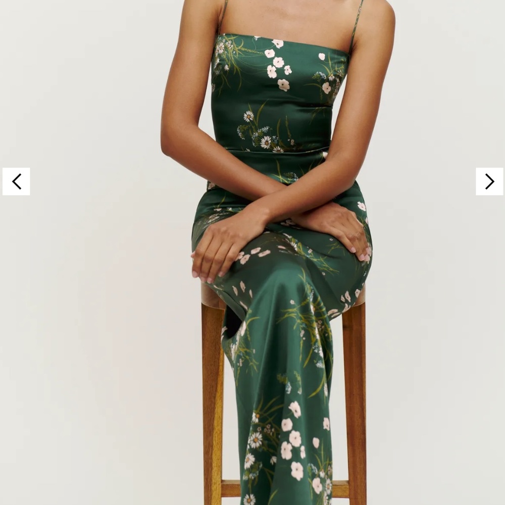 Reformation Frankie Silk Dress (Buena) - Size 2